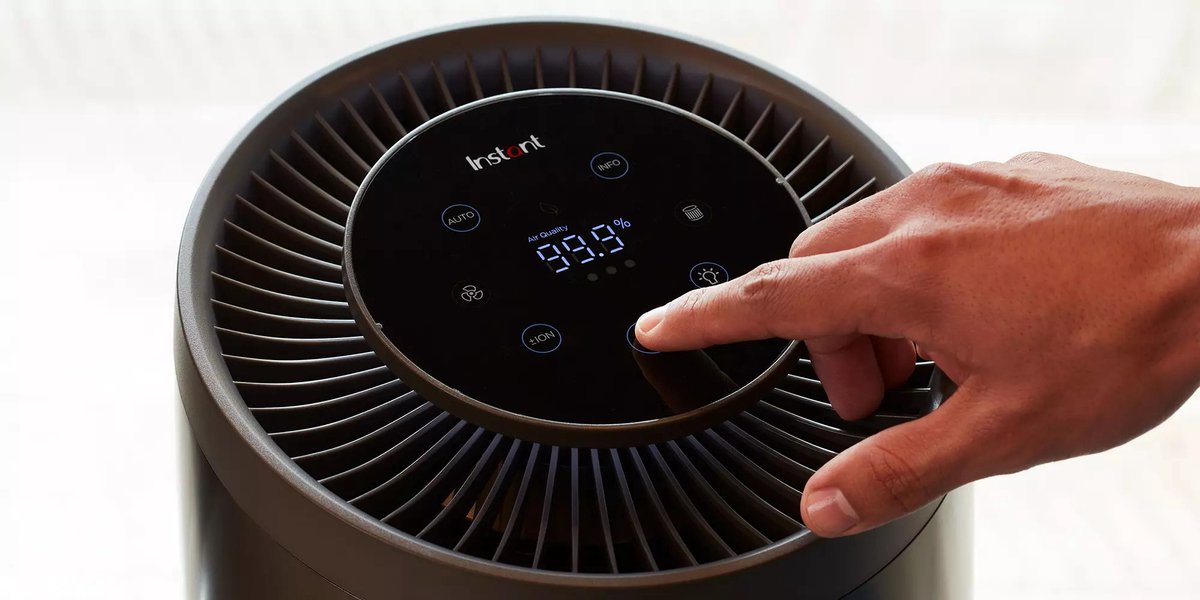 Instant™ Air Purifier Luchtreiniger Wit - Kleine Kamer tot ± 15m² - Met HEPA-13 Filter - 3-in-1 Filtratie Tegen Woning Allergenen & Huisdier Allergie - Verwijdert 99.9% Bacterien, Stof, Rook, & Stuifmeel met Plasma Ion Technologie - AP100 — afbeelding 5