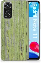 Cover Case Xiaomi Redmi 10 | Redmi Note 11 4G Smartphone hoesje Green Wood