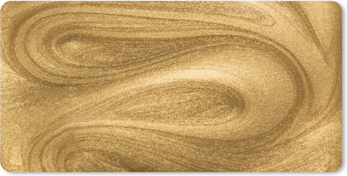 Muismat XXL 90x45 cm - Bureau onderlegger - Bureau mat Goud - Glitter - Abstract - Luxe - Bureaumat - Gaming mousepad xl - Bureaulegger groot - Computer deskmat