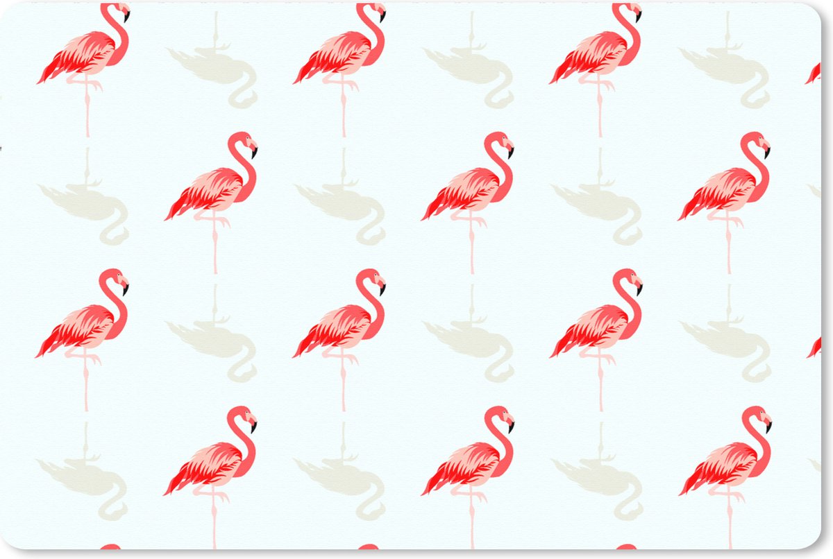 Muismat XXL 120x80 cm - Bureau onderlegger - Bureau mat Flamingo - Dieren - Patronen - Bureaumat - Gaming mousepad xl - Bureaulegger groot - Computer deskmat