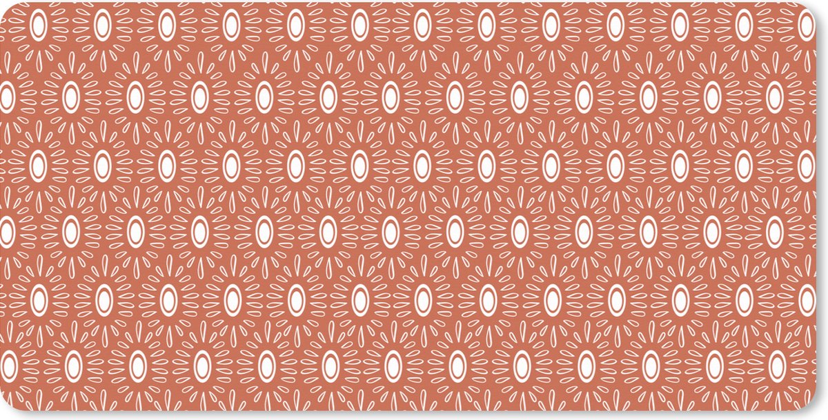 Muismat XXL 80x40 cm - Bureau onderlegger - Bureau mat Meisjes - Boho - Design - Bureaumat - Gaming mousepad xl - Bureaulegger groot - Computer deskmat