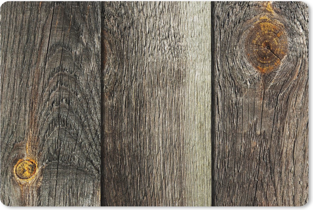 Muismat XXL 120x80 cm - Bureau onderlegger - Bureau mat Roest - Plank - Hout - Industrieel - Bureaumat - Gaming mousepad xl - Bureaulegger groot - Computer deskmat