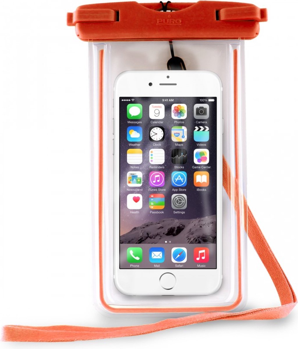 PURO WaterProof mobiele telefoon behuizingen 12,9 cm (5.1") Buidelzak Oranje