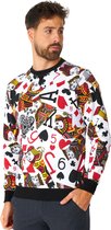 OppoSuits King of Clubs - Heren Sweater - Kaartspel Casino Trui - Meerkleurig - Maat 3XL