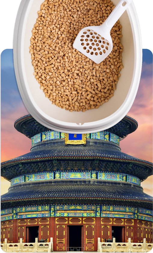 Universel påske årsag Kattenbakmat - Placemat kat - Kattenbak mat - Tempel in Beijing - 45x60 cm  - Katten... | bol.com