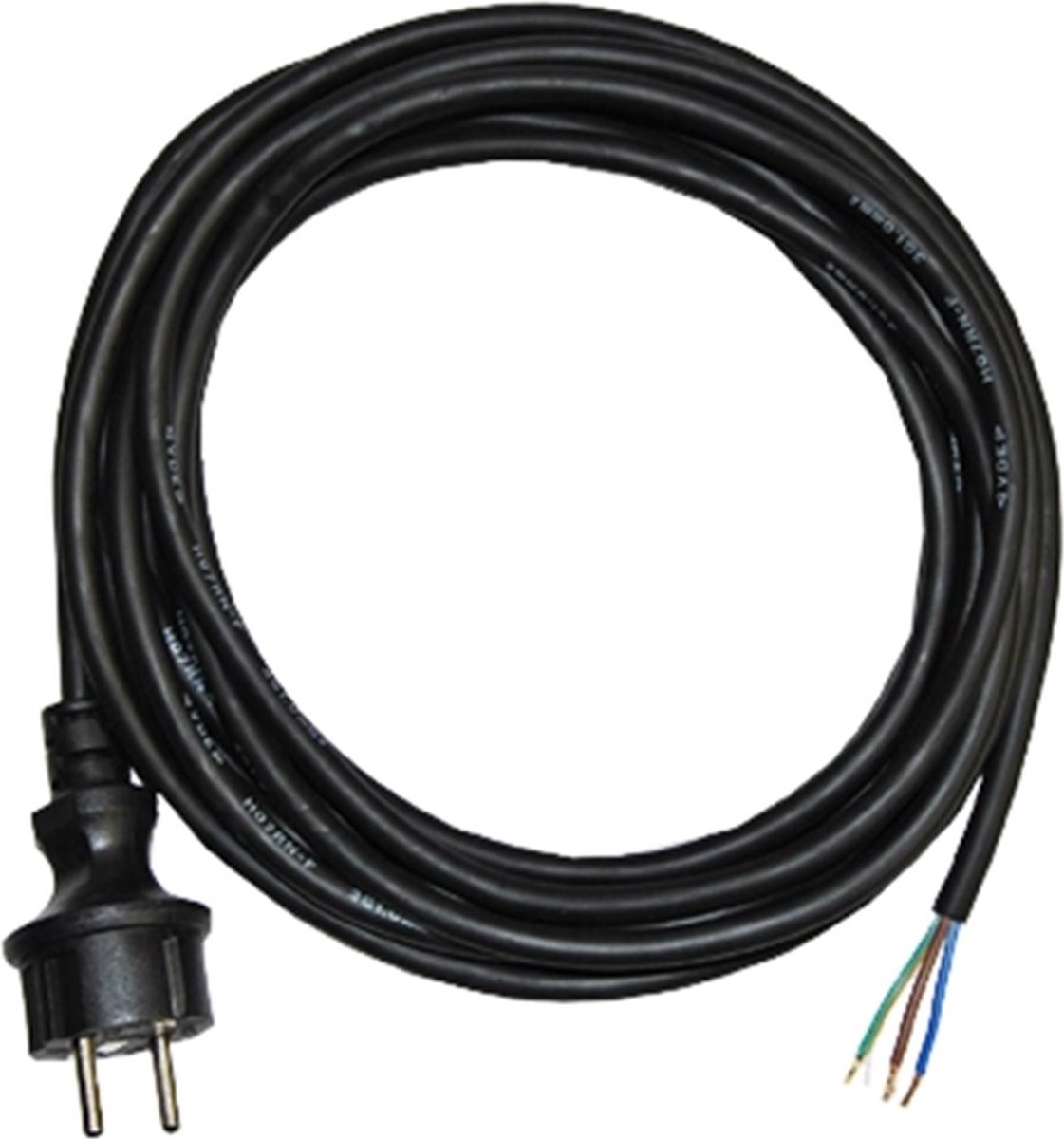 Vetec VEE05315 H07RN-F 5m aansluitsnoer met aarde 3x 1.5mm²