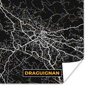 Poster Draguignan - Stadkaart - Plattegrond - Kaart - Frankrijk - 50x50 cm - Stadskaart