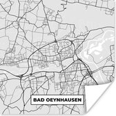 Poster Stadskaart - Plattegrond - Bad Oeynhausen - Duitsland - Kaart - 75x75 cm