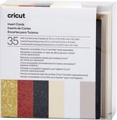 Cricut Insert Cards Glitz & Glam S40 (12,1 cm x 12,1 cm) 35-pack
