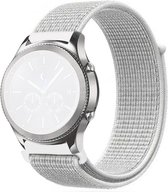 Bracelet en nylon (blanc cassé), adapté pour Samsung Galaxy Watch 42mm, Watch 4 (40 & 44mm), Watch 4 Classic (42 & 46mm), Active (40mm), Active 2 (40 & 44mm), Watch 3 (41 mm)