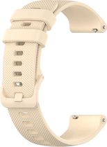 Bracelet en Siliconen (beige), adapté pour Garmin Vivoactive 3, Venu 2 Plus, Venu SQ, Forerunner 55 et Forerunner 245