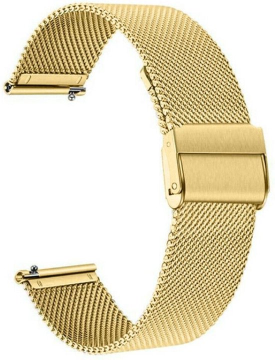 Bracelet milanais (or), adapté pour Garmin Vivoactive 3, Venu 2 Plus, Venu SQ, Forerunner 55 et Forerunner 245