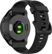 Siliconen bandje - geschikt voor Garmin Forerunner 935 / 945 / 955 / 965 / 745 - zwart