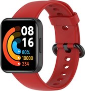 Siliconen bandje - geschikt voor Xiaomi Redmi Watch 2 - rood