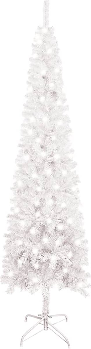 VidaLife Kerstboom met LED's smal 180 cm wit