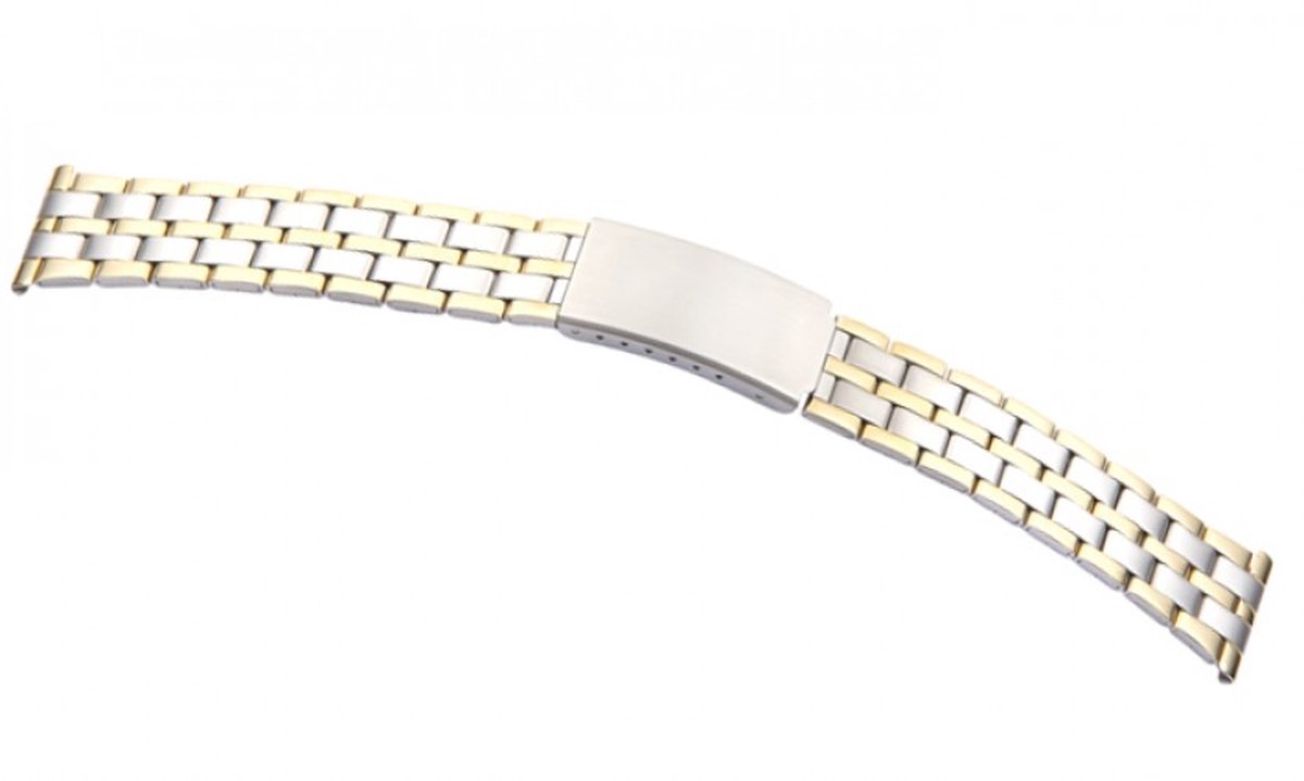 Horlogeband Metaal Texas Bicolor - StaaL - 20mm
