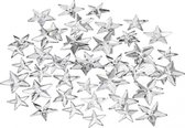 Zilveren plak diamantjes steentjes sterren 720x stuks - Hobby materialen/knutselen - Diverse formaten mix