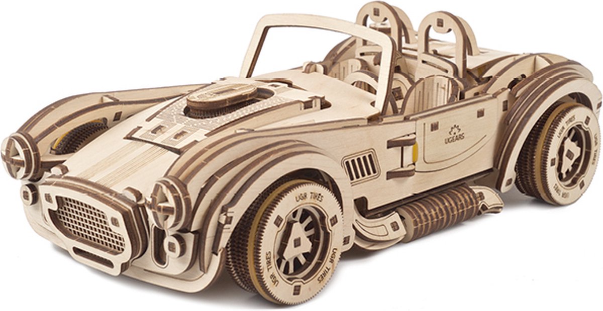 UGEARS Houten 3D Model - Drift Cobra Racing Car — afbeelding 7