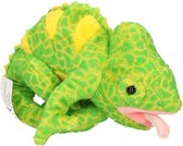 Pluche kameleon 19 cm