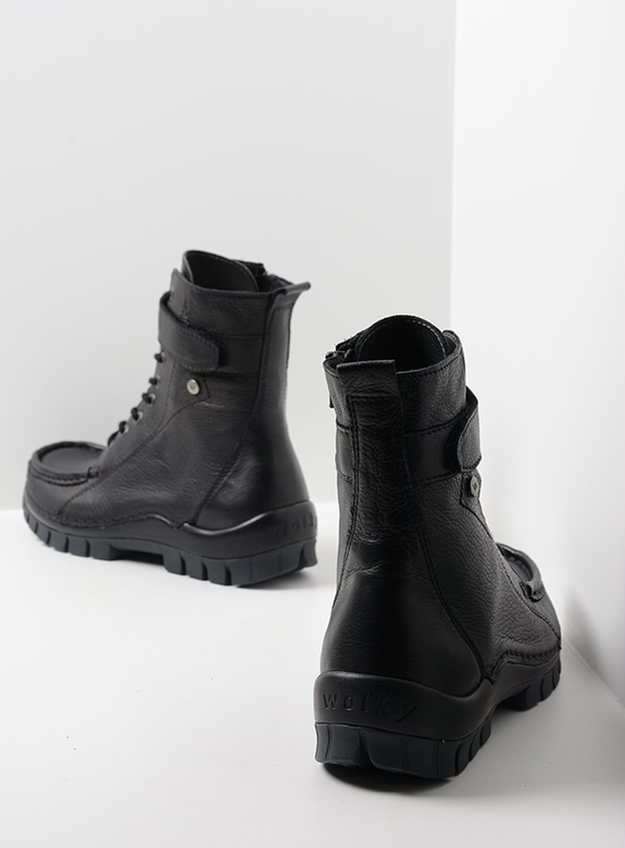 Wolky Hoge veter Jump zwart nubuck