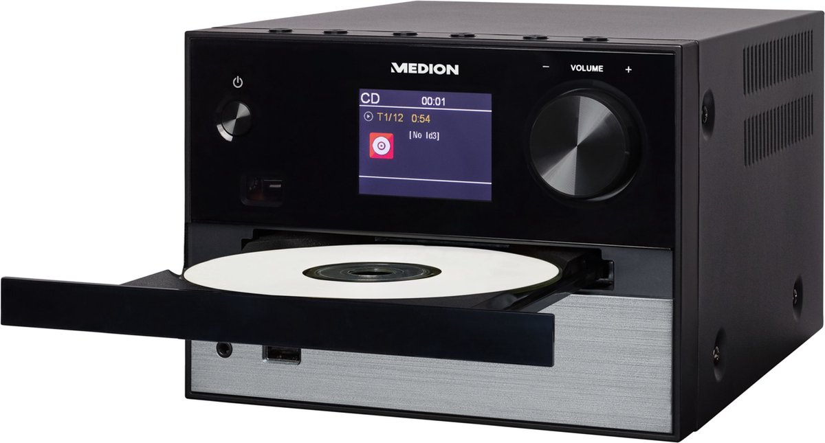 MEDION P85003 Micro Sistema de Audio Sistema Compacto (Radio por Internet, Dab , Radio FM PLL, Bluetooth, conexión USB, AUX, 2x150 W) Blanco MEDION P85003 Micro Sistema de Audio Sistema Compacto (Radio por Internet, Dab , Radio FM PLL, Bluetooth, conexión USB, AUX, 2x150 W) Blanco