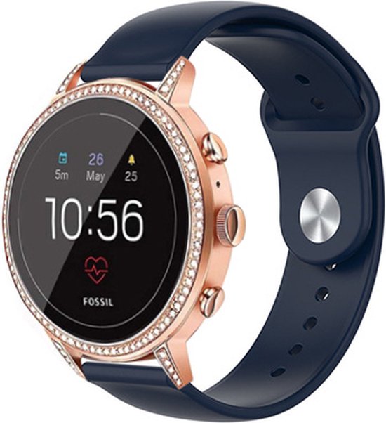 Strapit Horlogebandje 18mm Sport Band Siliconen bandje geschikt