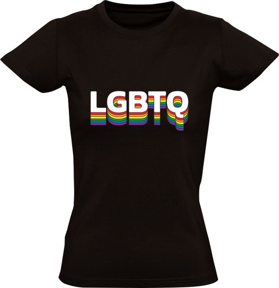 Hohololo Pride Shirt Dames - Regenboog LGBTQ T-Shirt Button Down