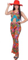 Wilbers & Wilbers - Hippie Kostuum - Festival Valerie 70s - Vrouw - Multicolor - Maat 38 - Carnavalskleding - Verkleedkleding