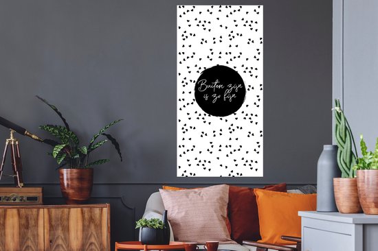 Stickers Stickers muraux - C'est si agréable d'être dehors - Texte - Jardin - Citations - 60x120 cm - Film adhésif