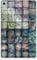 Pare- Bumper en Siliconen Lenovo Tab M10 Plus (3e génération) Create Case Jeans avec côtés transparents