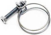 Wildanger 5 x dubbeldraads slangklem klemmen w1 schroefvast 28-32 mm 2,2 mm m6x40