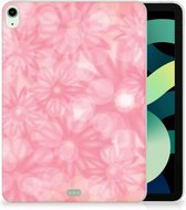 Foto hoesje iPad Air (2020/2022) 10.9 inch Back Cover Lente Bloemen met doorzichte zijkanten