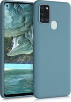 kwmobile telefoonhoesje geschikt voor Samsung Galaxy A21s - Hoesje voor smartphone - Back cover in Arctische nacht