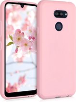 kwmobile telefoonhoesje voor LG K40S - Hoesje voor smartphone - Back cover in mat roségoud