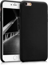 kwmobile telefoonhoesje voor Apple iPhone 6 Plus / 6S Plus - Hoesje met siliconen coating - Smartphone case in mat zwart