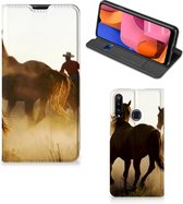 Bookcase Geschikt voor Samsung Galaxy A20s Smart Cover Cowboy