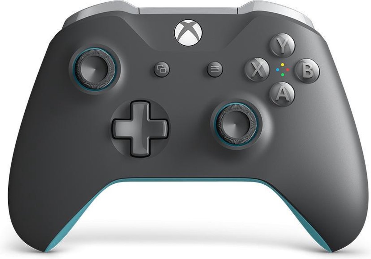Xbox One Draadloze Controller - Grijs & Blauw - Microsoft