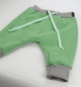 Handgemaakte dikke winterbroek in groen met fleece - Mint To Be - 62-68
