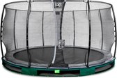 EXIT Elegant inground trampoline rond ø427cm - groen