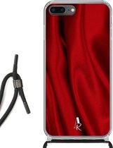 iPhone 8 Plus hoesje met koord - Crimson Satin
