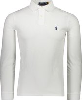 Polo Ralph Lauren  Polo Wit Getailleerd - Maat S - Heren - Lente/Zomer Collectie - Katoen