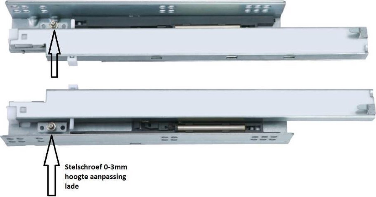 Heavy Duty Softclose ladegeleiders 1000mm – 90kg