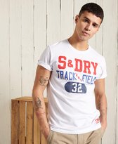 Superdry Heren tshirt Lichtgewicht Track & Field T-shirt met grafische print