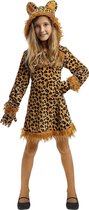FUNIDELIA Luipaard kostuum voor meisjes - Maat: 135 - 152 cm - Bruin