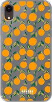 6F hoesje - geschikt voor iPhone Xr - Transparant TPU Case - Oranges #ffffff