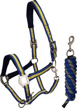 Harry's Horse Halsterset  Leandra - Dark Blue-yellow - shetlander