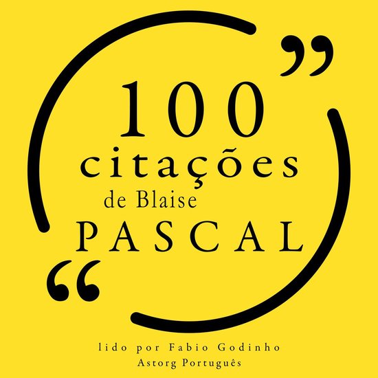 100 citações de Blaise Pascal - cover