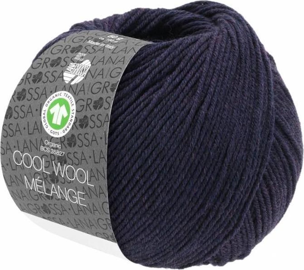 Cool Wool Melange GOTS 0102 Kleur: Aubergine gevlekt