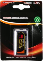 Blokbatterij - Aigi Dei - 6LR61 - 9V - Alkaline Batterijen - 1 Stuk - BES LED
