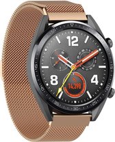 Milanees Smartwatch bandje - Geschikt voor  Huawei Watch GT Milanese band - rosé goud - 42mm - Horlogeband / Polsband / Armband